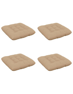 Cuscini per Seduta VIANEN 4 pz 100% Poliestere Sabbia 2