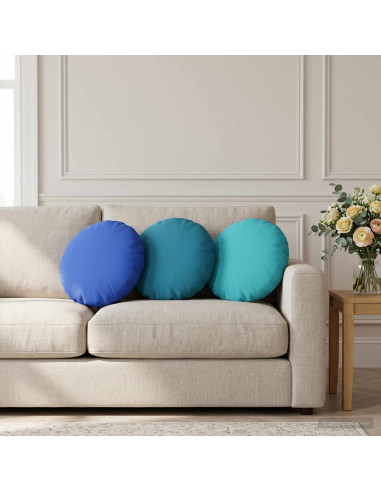 Cuscino con cuscino HEERLEN 2 pz Blu Reale Poliestere