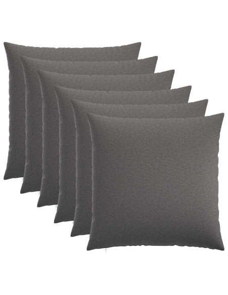 Federa 6 pz HEERLEN Grigio Chiaro 80 x 80 cm Tessuto