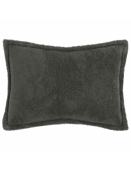 Federa 2 pcs HOUTEN Grigio Scuro 50 x 80 cm Bouclé