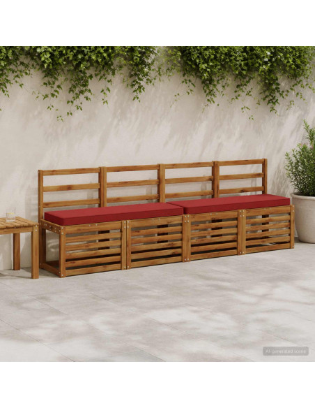 Cuscini per Panchina a 2 Pezzi VUGHT 2 pcs 100% Poliestere