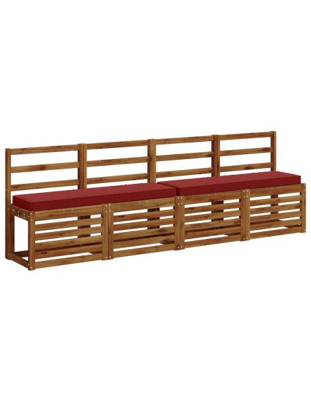Cuscini per Panchina a 2 Pezzi VUGHT 2 pcs 100% Poliestere
