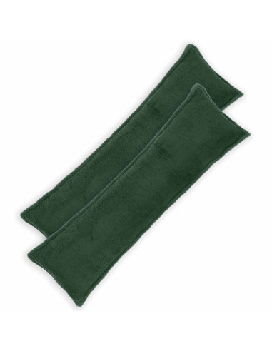 Federa 2 pcs HOUTEN Verde Scuro 40 x 145 cm Bouclé