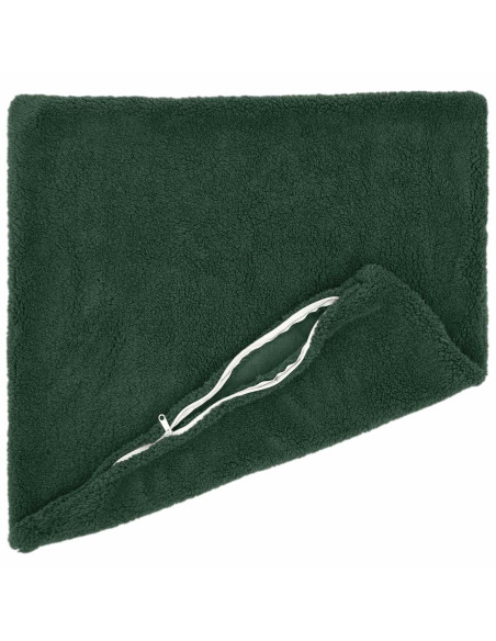 Federa 6 pcs HEERLEN Verde Scuro 65 x 65 cm Bouclé