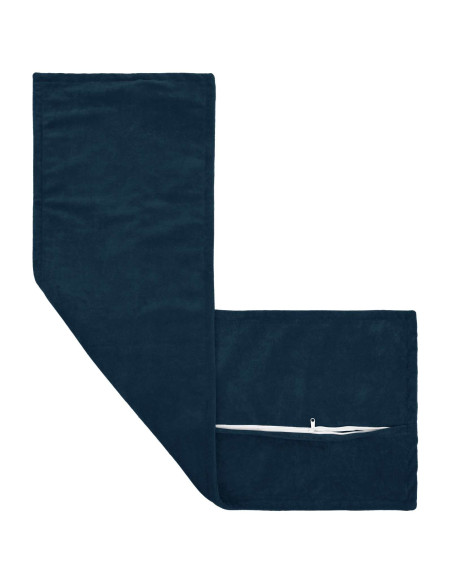 Cuscino con cuscino HOUTEN Blu 40 x 145 cm Fleece in microfibra