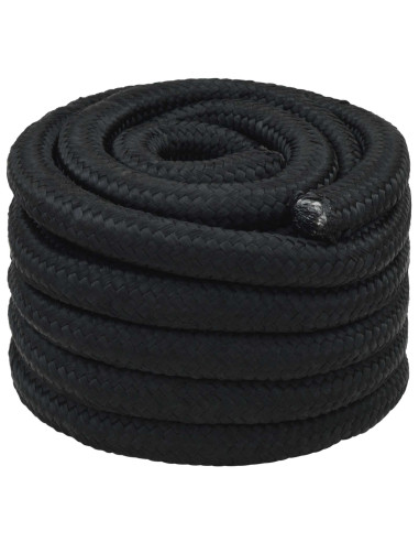Corda multiuso 30 mm 25 m Nero PP 5400 kg Carico massimo