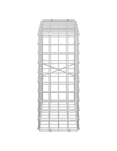 Gabione con filo da 5 mm e rete da 5x5 cm 50x20x50 cm