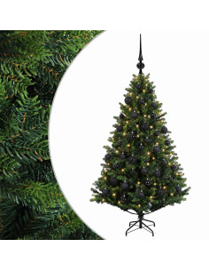 Albero di Natale Artificiale con Palline 150 cm 150 LED 2