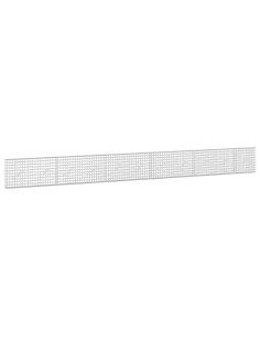 Gabione con filo da 5 mm e rete da 5x5 cm 550x10x50 cm 2