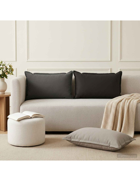 Cuscino con cuscino HOUTEN 6 pz Antracite Poliestere