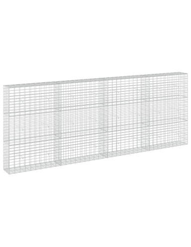 Gabione con Filo da 3,5 mm e Rete da 5x10 cm 400x30x150 cm