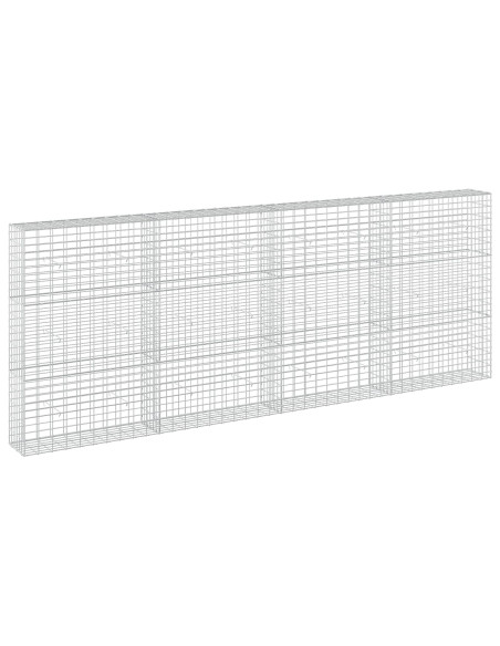 Gabione con Filo da 3,5 mm e Rete da 5x10 cm 400x30x150 cm