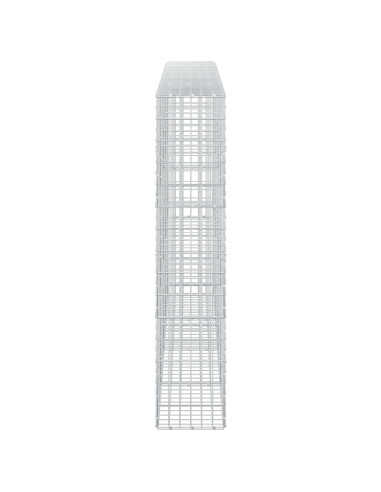 Gabione con Filo da 3,5 mm e Rete da 5x10 cm 400x30x150 cm