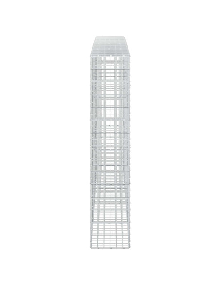 Gabione con Filo da 3,5 mm e Rete da 5x10 cm 400x30x150 cm