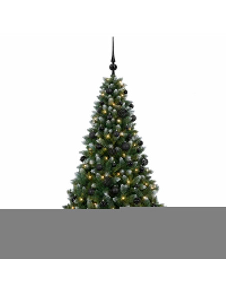 Albero di Natale Artificiale con Palline 150 cm 150 LED
