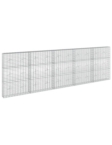 Gabione con Filo da 3,5 mm e Rete da 5x10 cm 500x20x150 cm