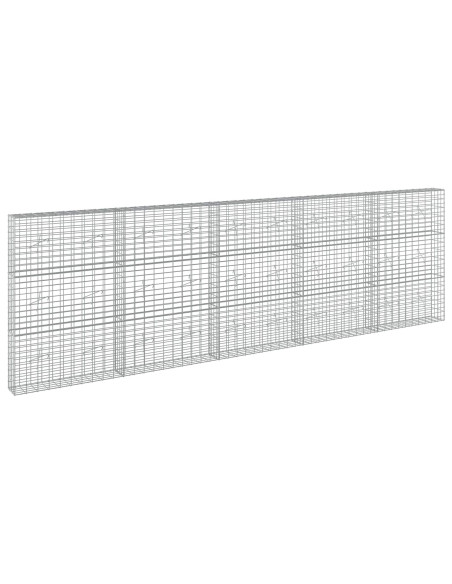 Gabione con Filo da 3,5 mm e Rete da 5x10 cm 500x20x150 cm