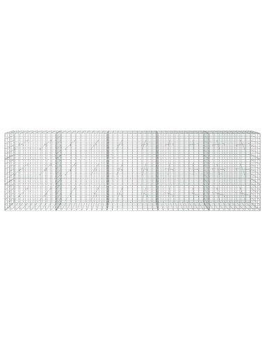 Gabione con Filo da 3,5 mm e Rete da 5x10 cm 500x20x150 cm