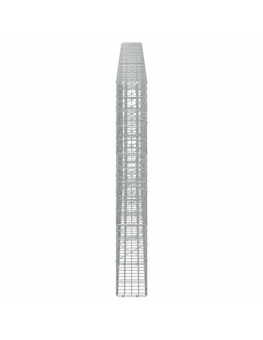 Gabione con Filo da 3,5 mm e Rete da 5x10 cm 500x20x150 cm