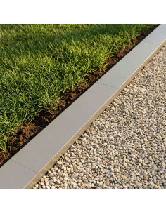 Profilo di copertura per giardino 2 pz 100 x 20 x 5 cm
