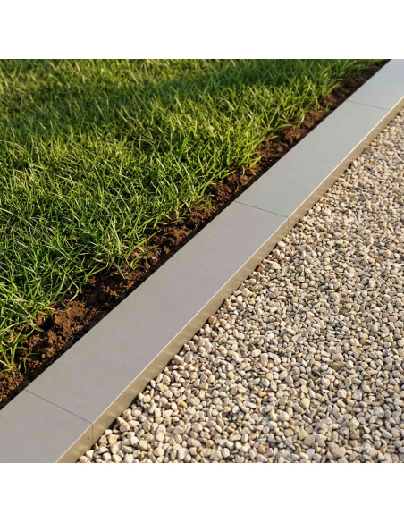 Profilo di copertura per giardino 2 pz 100 x 20 x 5 cm
