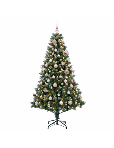 Albero di Natale Artificiale con Palline 240 cm 300 LED