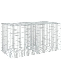 Gabione con Filo da 3,5 mm e Rete da 5x10 cm 200x100x100 cm 2