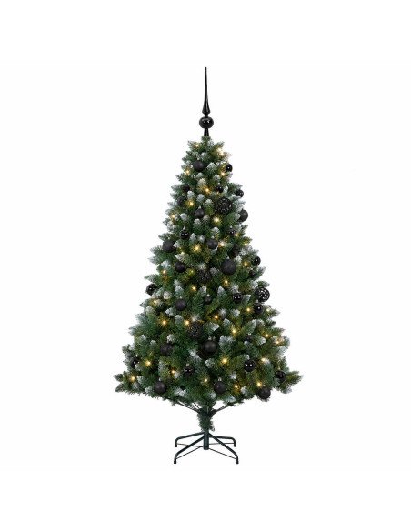 Albero di Natale Artificiale con Palline 120 cm 150 LED