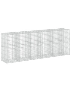 Gabione con Filo da 3,5 mm e Rete da 5x10 cm 550x100x200 cm 2