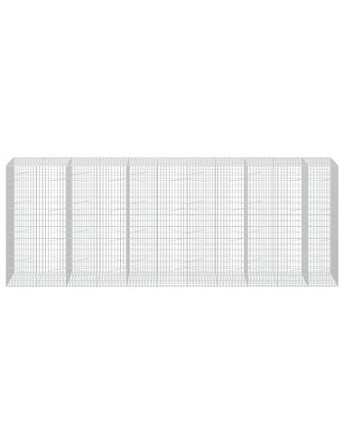 Gabione con Filo da 3,5 mm e Rete da 5x10 cm 550x100x200 cm
