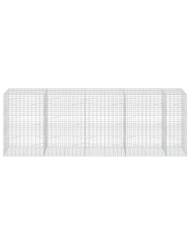 Gabione con Filo da 3,5 mm e Rete da 5x10 cm 450x100x150 cm