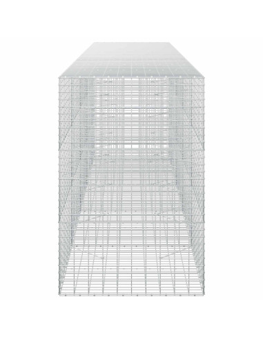 Gabione con Filo da 3,5 mm e Rete da 5x10 cm 450x100x150 cm