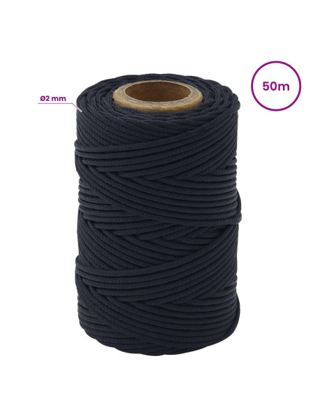 Corda multiuso 2 mm 50 m Blu Reale Poliestere