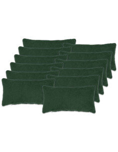 Federa 12 pcs HEERLEN Verde Scuro 40 x 80 cm Bouclé