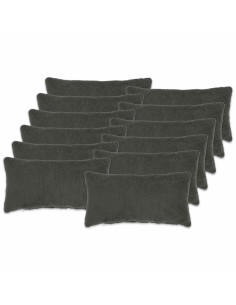 Federa 12 pcs HEERLEN Grigio Scuro 40 x 80 cm Bouclé