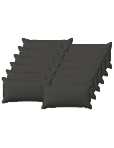 Federa 12 pcs HOUTEN Grigio Scuro 40 x 80 cm Lino