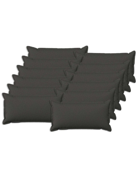 Federa 12 pcs HOUTEN Grigio Scuro 40 x 80 cm Lino