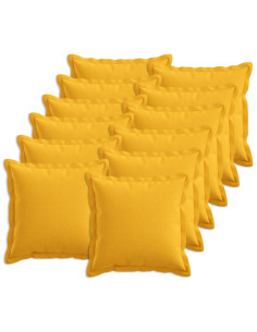 Federa 12 pcs HOUTEN Giallo Chiaro 50 x 50 cm Lino
