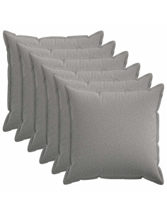 Federa 6 pcs HOUTEN Grigio Nuvola 70 x 70 cm Lino