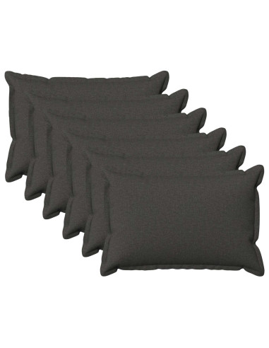 Federa 6 pcs HOUTEN Grigio Scuro 50 x 80 cm Lino