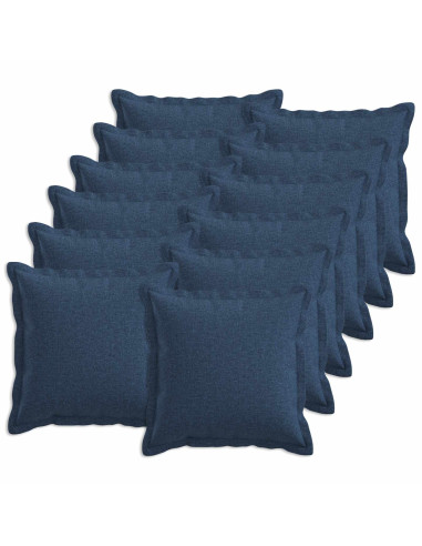 Federa 12 pcs HOUTEN Blu 40 x 40 cm Lino