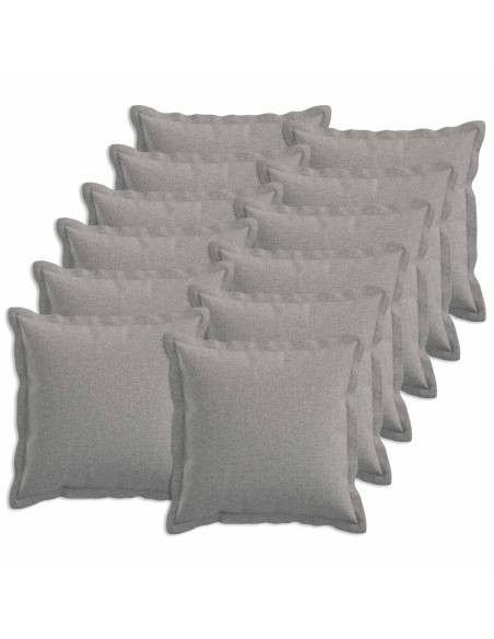 Federa 12 pcs HOUTEN Grigio Nuvola 40 x 40 cm Lino