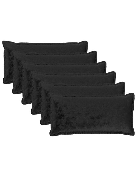 Federa 6 pcs HOUTEN Nero 40 x 70 cm Flanella