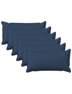 Federa 6 pcs HOUTEN Blu 40 x 80 cm Lino
