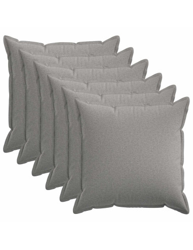 Federa 6 pcs HOUTEN Grigio Nuvola 55 x 55 cm Lino