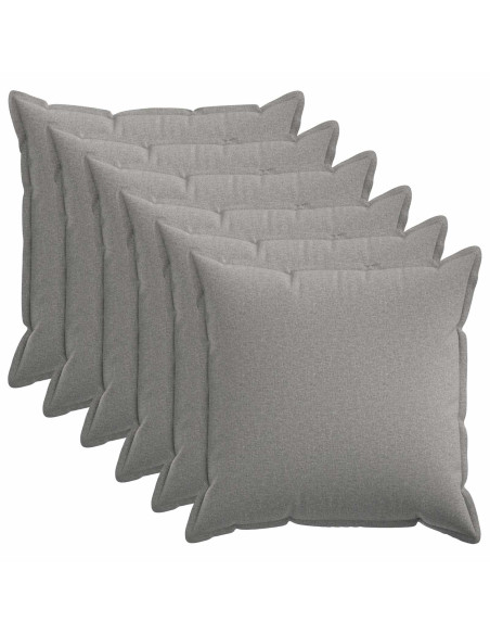 Federa 6 pcs HOUTEN Grigio Nuvola 55 x 55 cm Lino