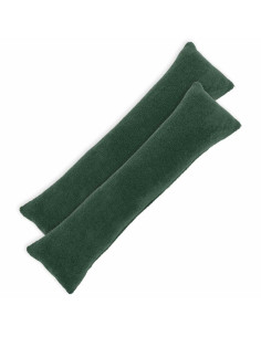 Federa 2 pcs HEERLEN Verde Scuro 40 x 145 cm Bouclé