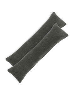 Federa 2 pcs HEERLEN Grigio Scuro 40 x 145 cm Bouclé