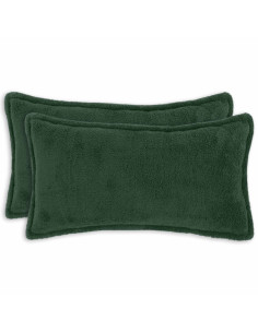 Federa 2 pcs HOUTEN Verde Scuro 40 x 70 cm Bouclé