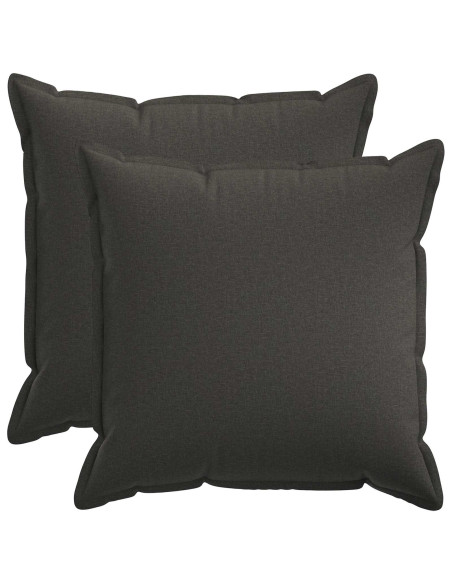 Federa 2 pcs HOUTEN Grigio Scuro 65 x 65 cm Lino